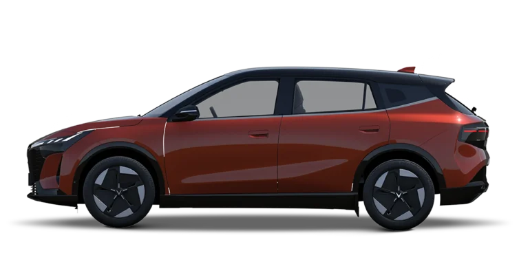 VinFast VF 8 Thế hệ mới màu Vitality Orange Body - Jet Black Roof