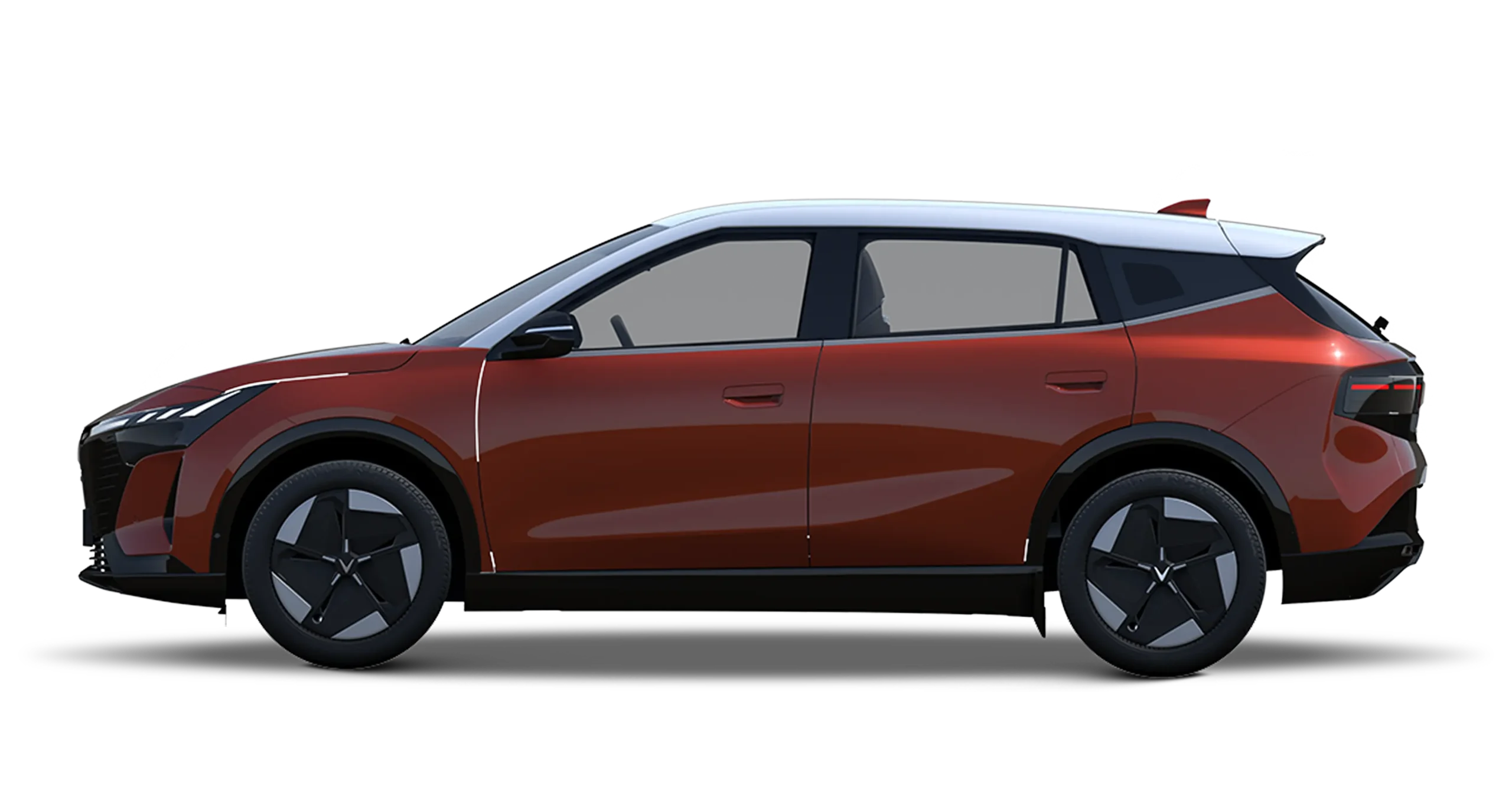 VinFast VF 8 Thế hệ mới màu Vitality Orange Body - Infinity Blanc Roof